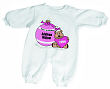 6667x - Baby's First Pink Ornament Romper
